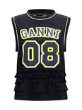 Ganni Cycora Tank Top — Black