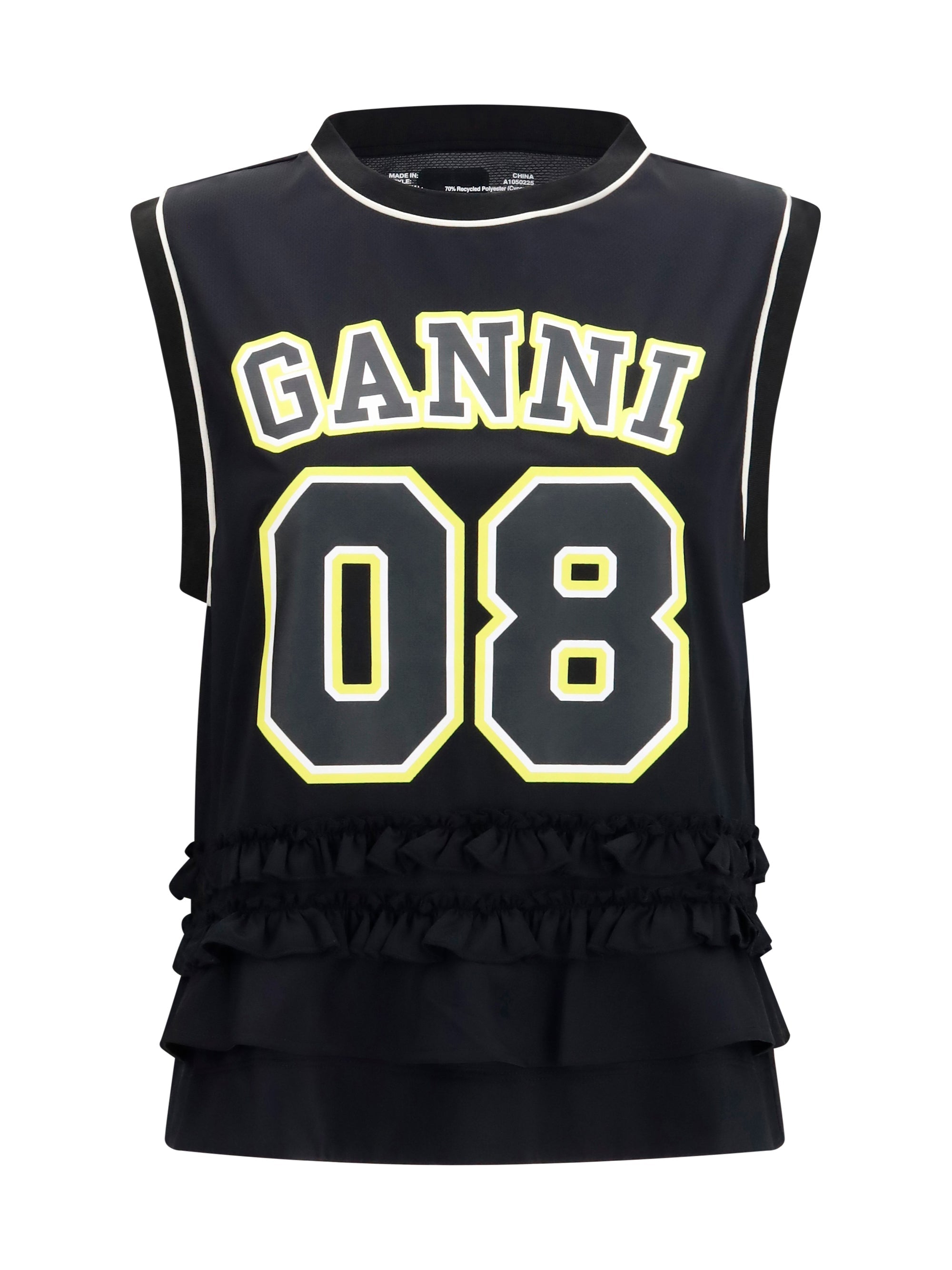 Ganni Cycora Tank Top — Black