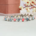 Multi Shape Halo Diamond Bracelet