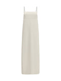 Brunello Cucinelli Silk with Monili Chain Dress — White
