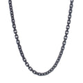 Black Oval Link Chain