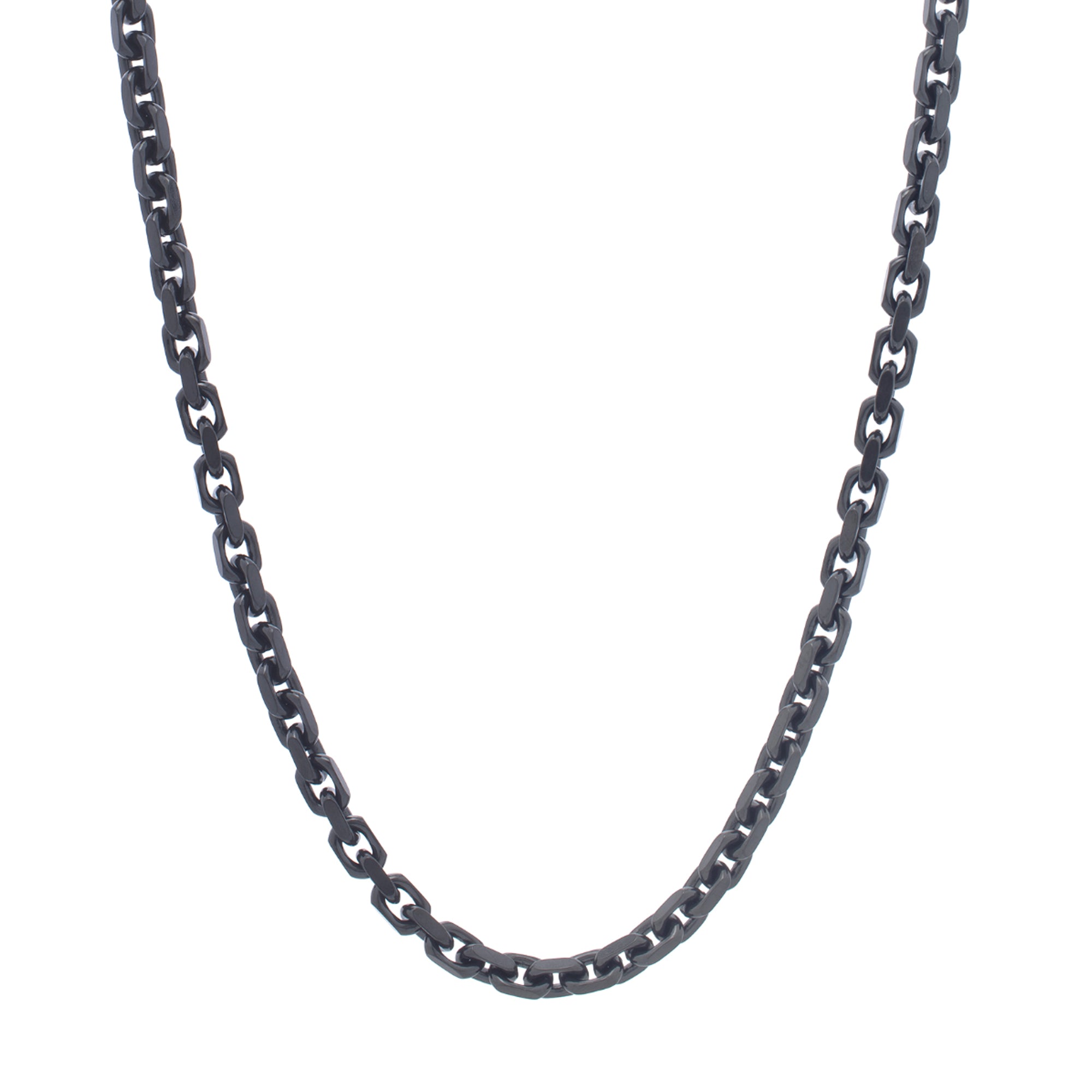 Black Oval Link Chain