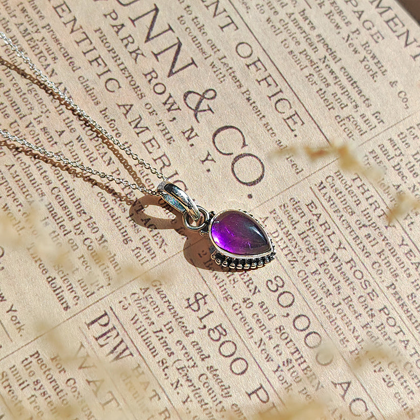 Colgante 'Ishtar' Amatista y Plata de Ley 925