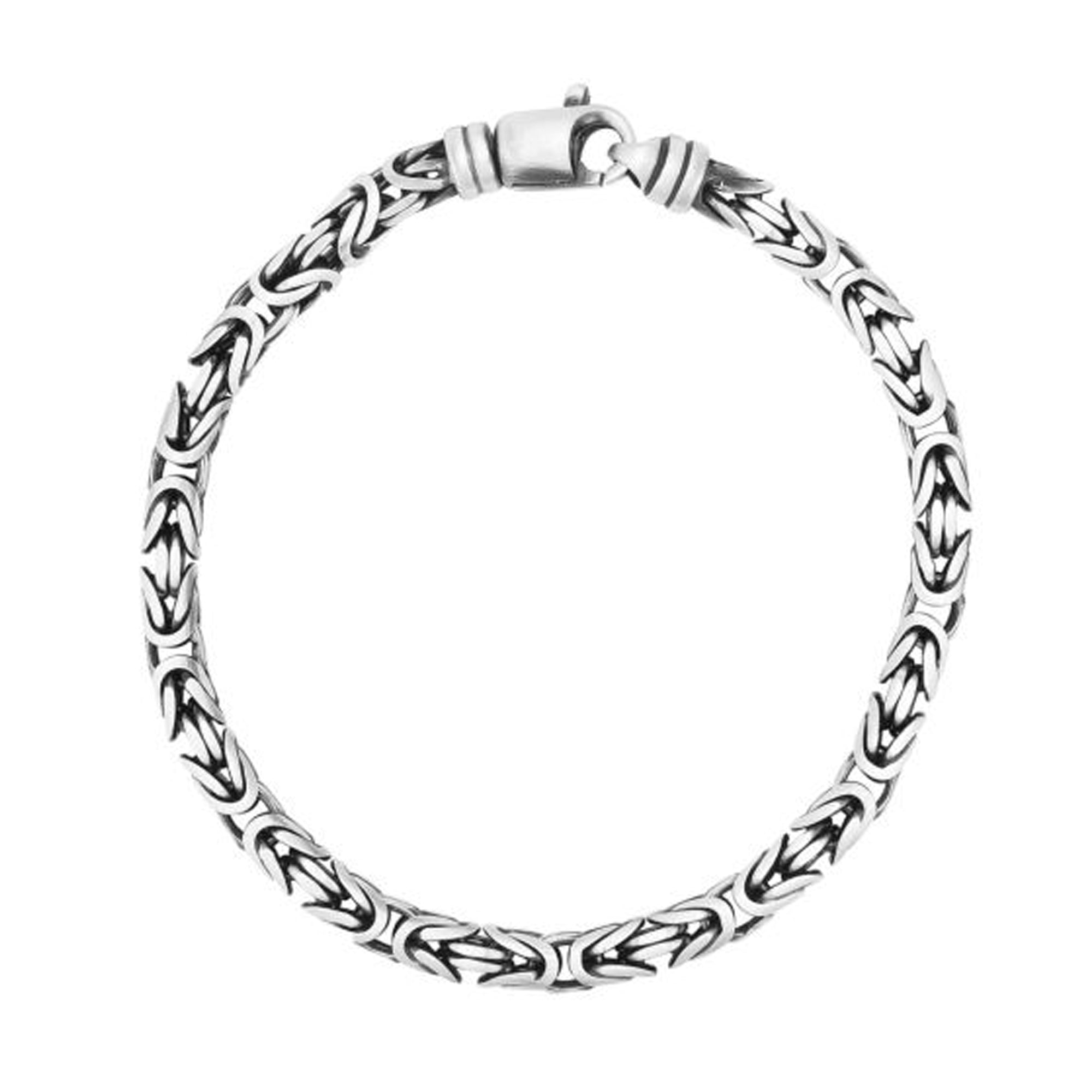 Men's Gunmetal Byzantine Bracelet
