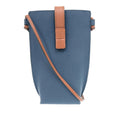 Bicolor Grained Calfskin Gate Pocket Crossbody