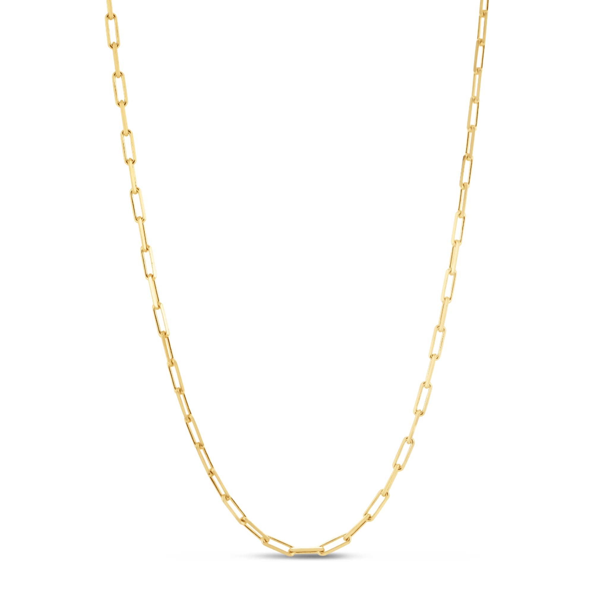 Diamond Cut Paperclip Chain
