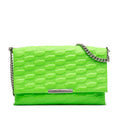 Embossed Leather BB Monogram Chain Flap