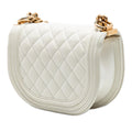 Mini Quilted Caviar Boy Messenger Bag