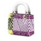 Mini Canvas Sequin Flower Pop Lady Dior