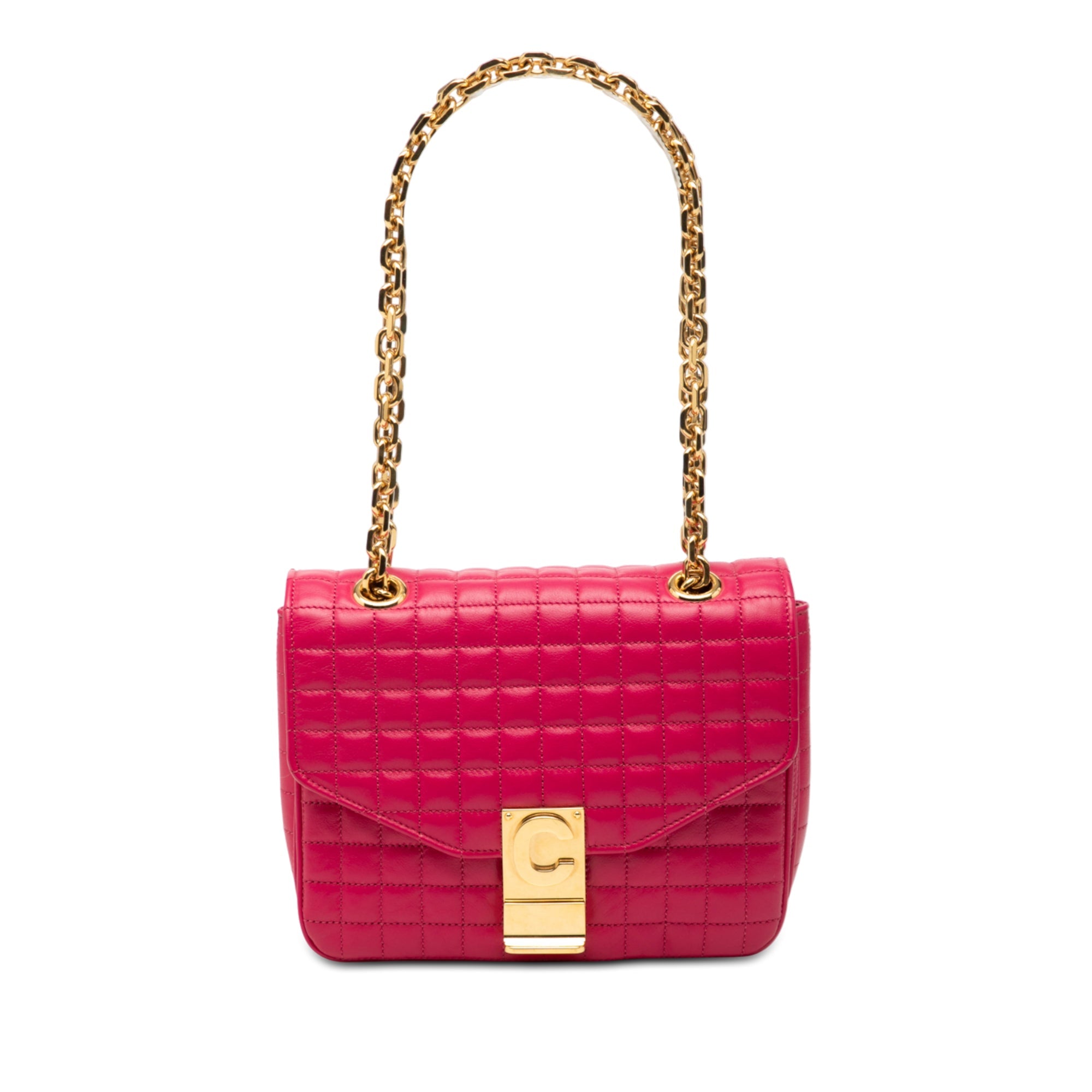 Small Quilted Calfskin C Bag