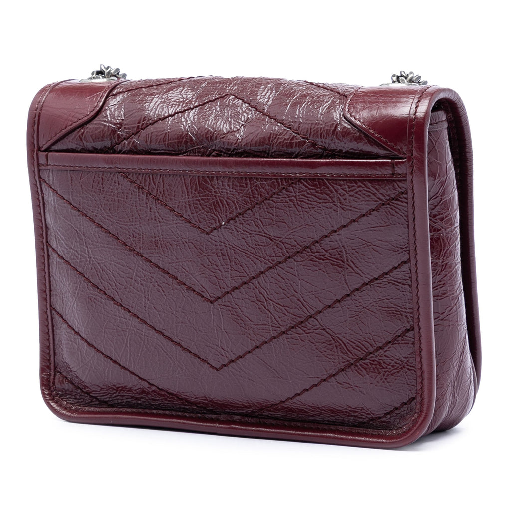 Crinkled Calfskin Niki Wallet on Chain