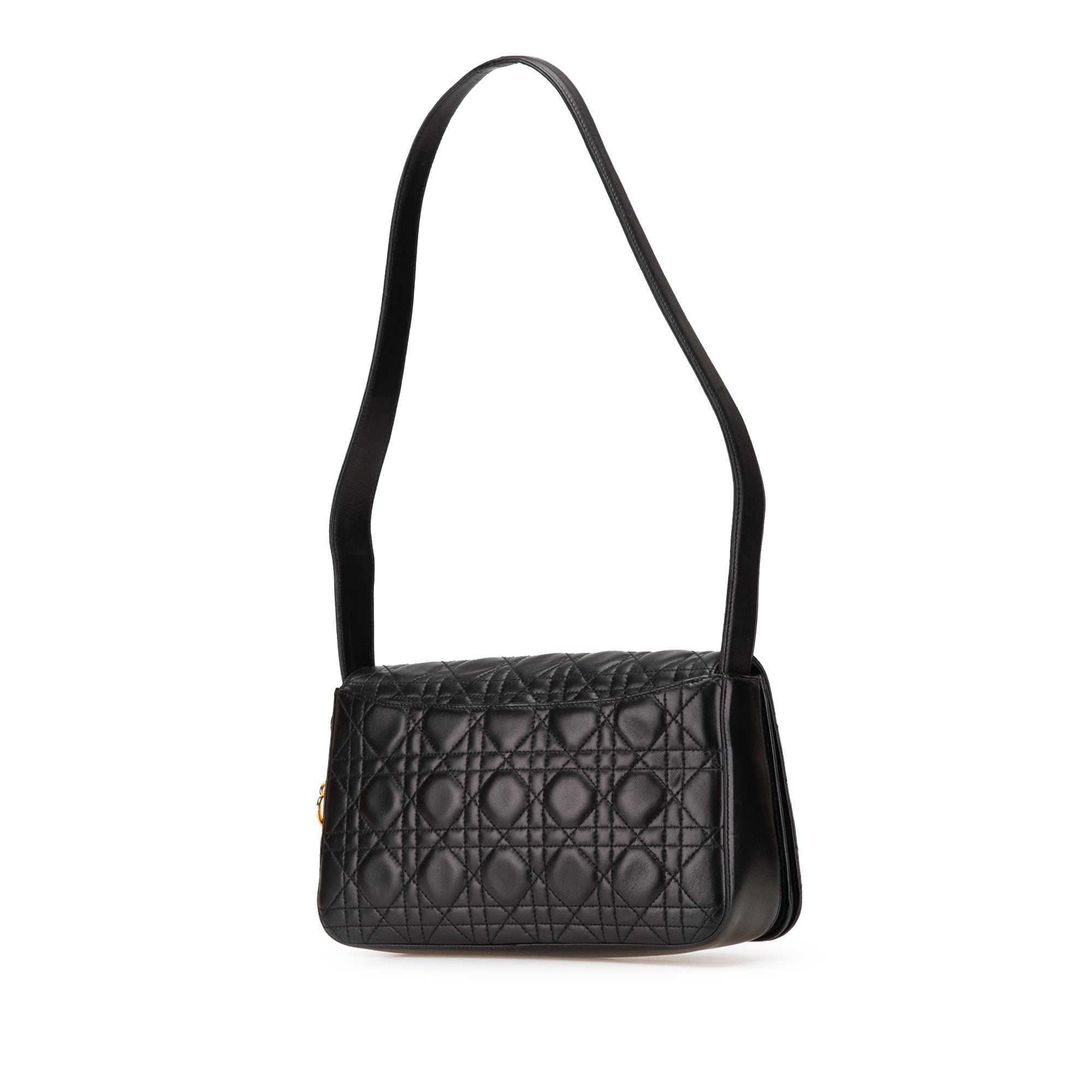 Lambskin Cannage Shoulder Bag