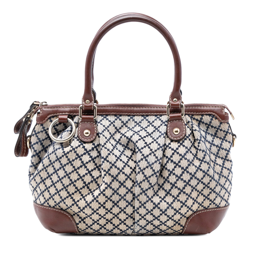 Diamante Canvas Sukey Satchel