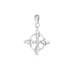 Sterling Silver 925 Witch Knot Pendant