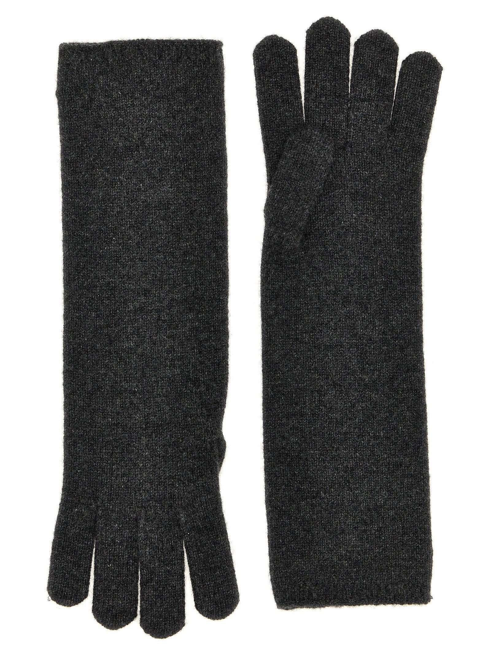 Max Mara Alaggio Gloves — Charcoal