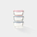 GENICOOK Rectangular Mini Glass Container Set