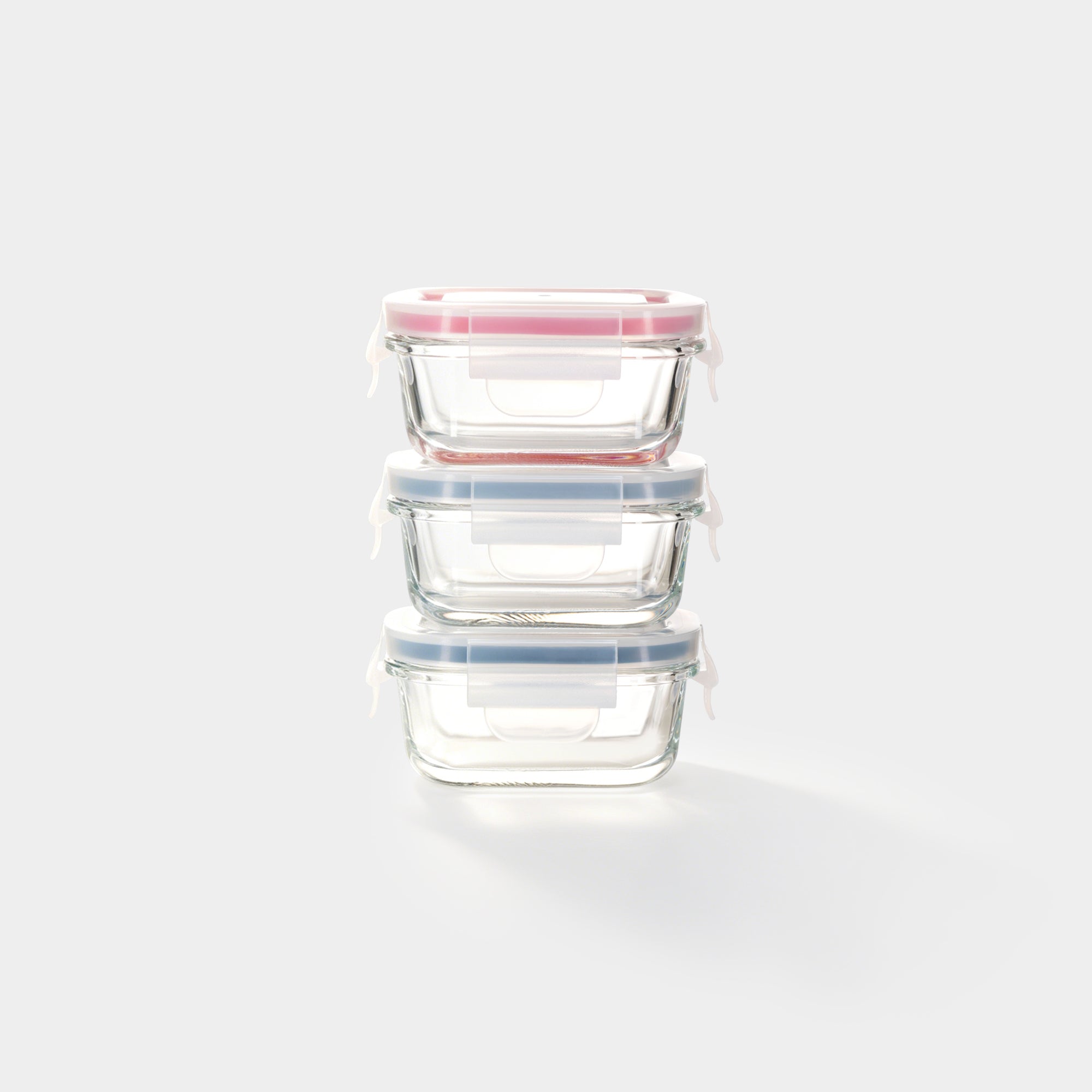 GENICOOK Rectangular Mini Glass Container Set