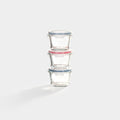 GENICOOK Round Mini Glass Container Set