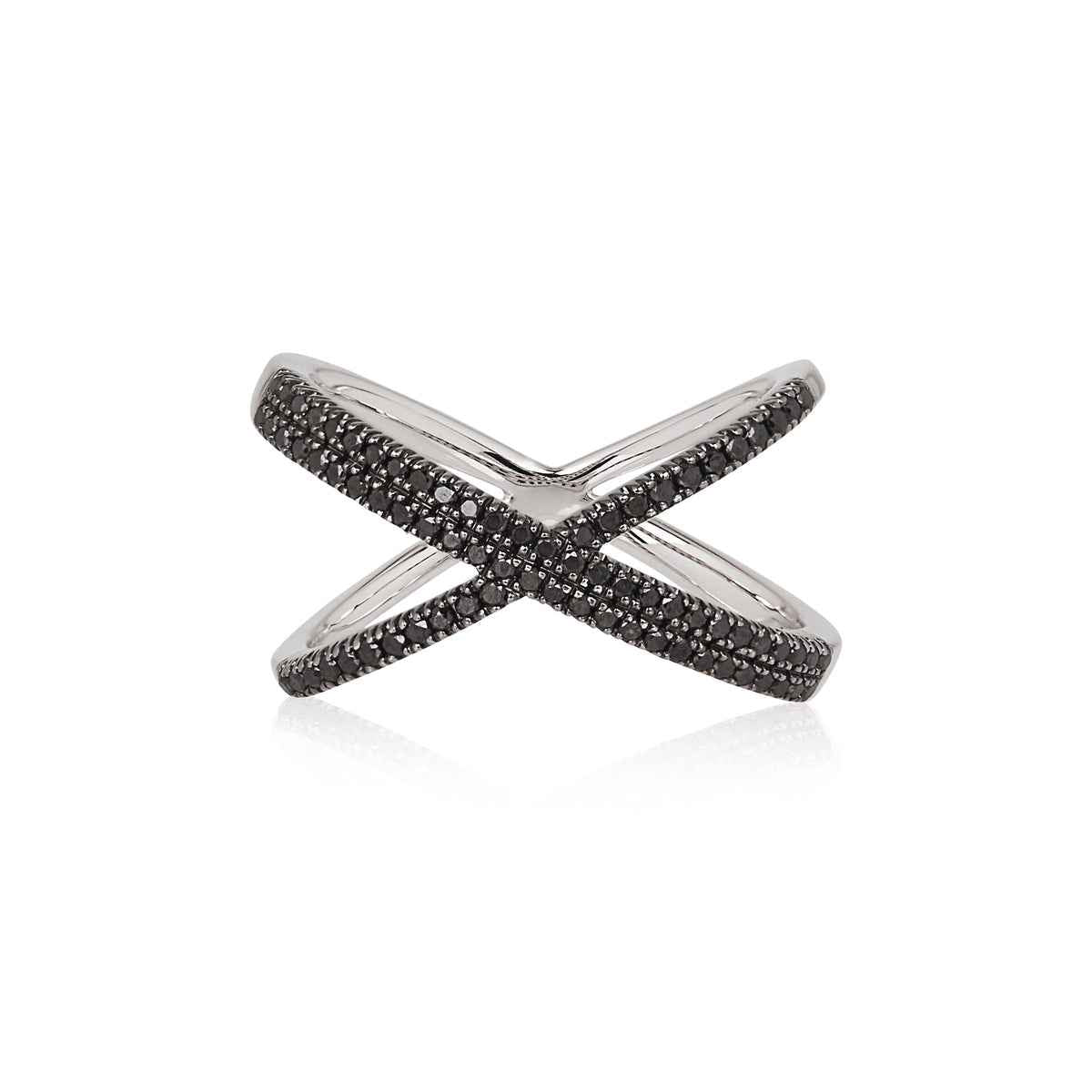 KATIA Superfine Double Black Diamond Ring By ALINKA Fine Jewellery