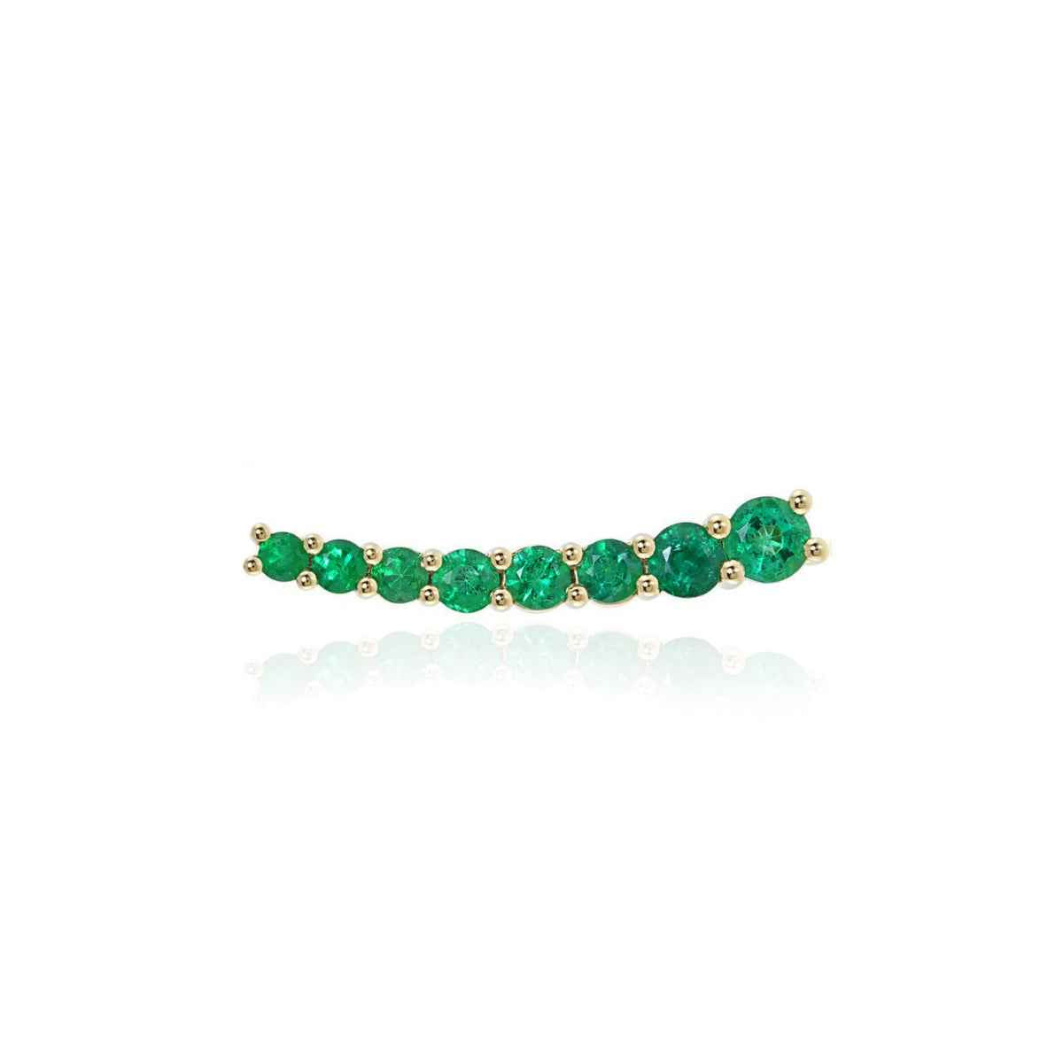 DASHA Emerald Medium Ear Cuff Single By ALINKA Fine Jewellery