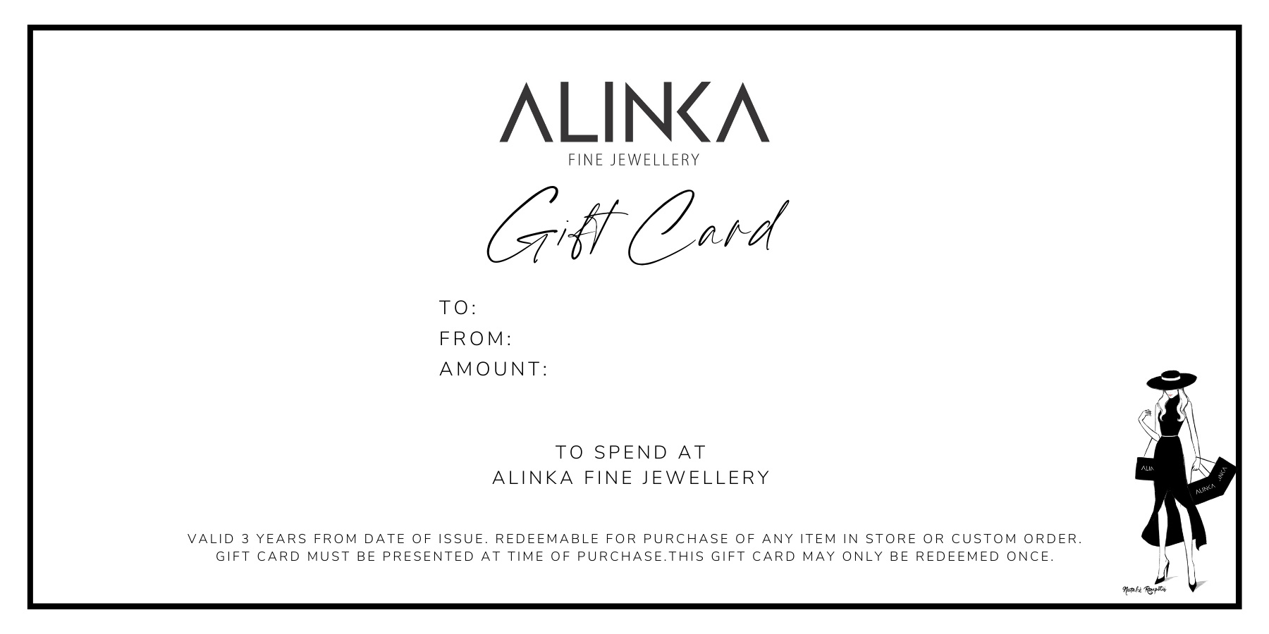 Gift Card By ALINKA Fine Jewellery