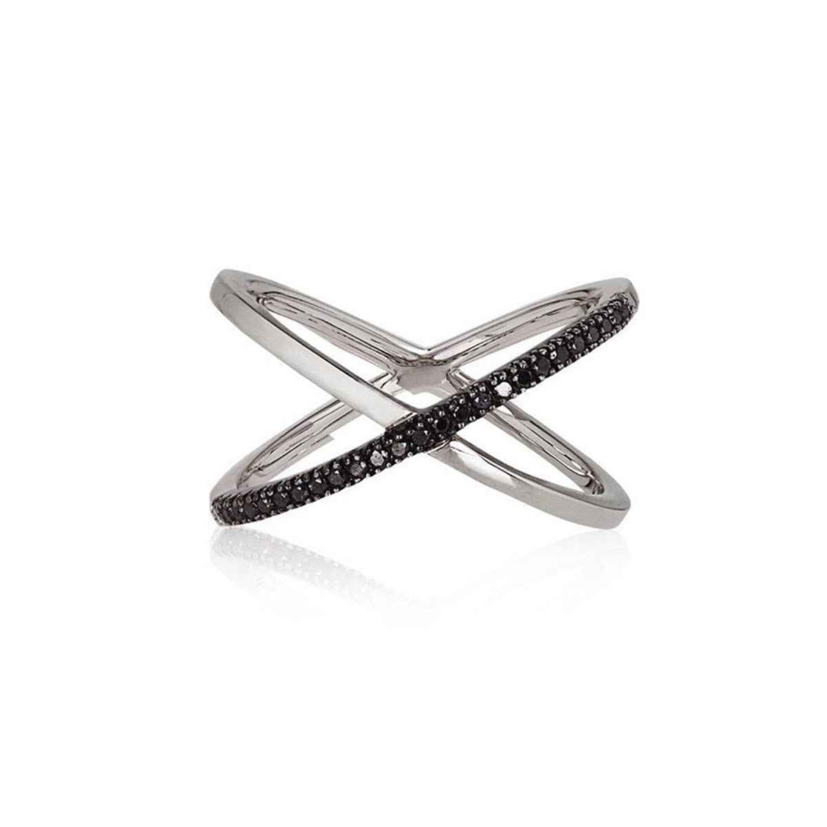 KATIA Superfine Single Black Diamond Ring By ALINKA Fine Jewellery