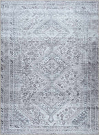 Barny Gray Denim Washable Rug