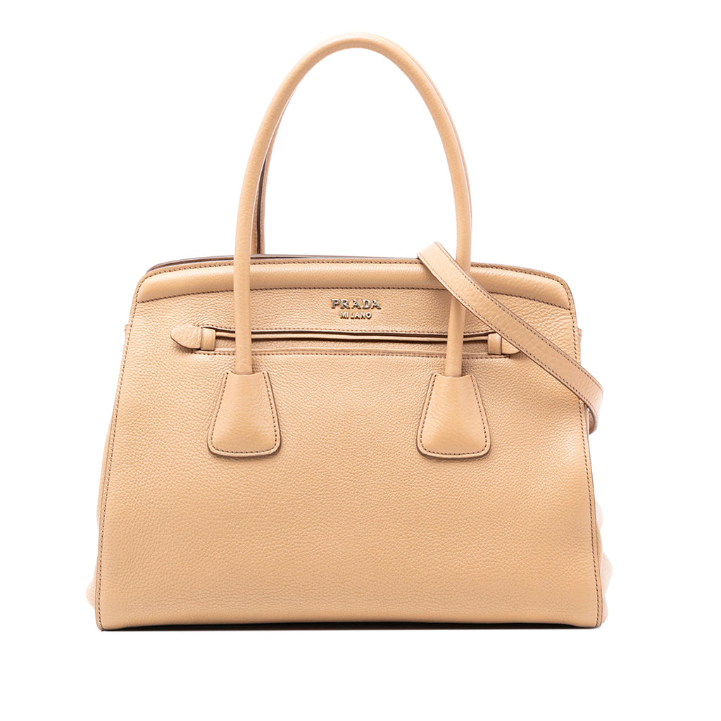 Vitello Daino Cuir Frame Convertible Tote