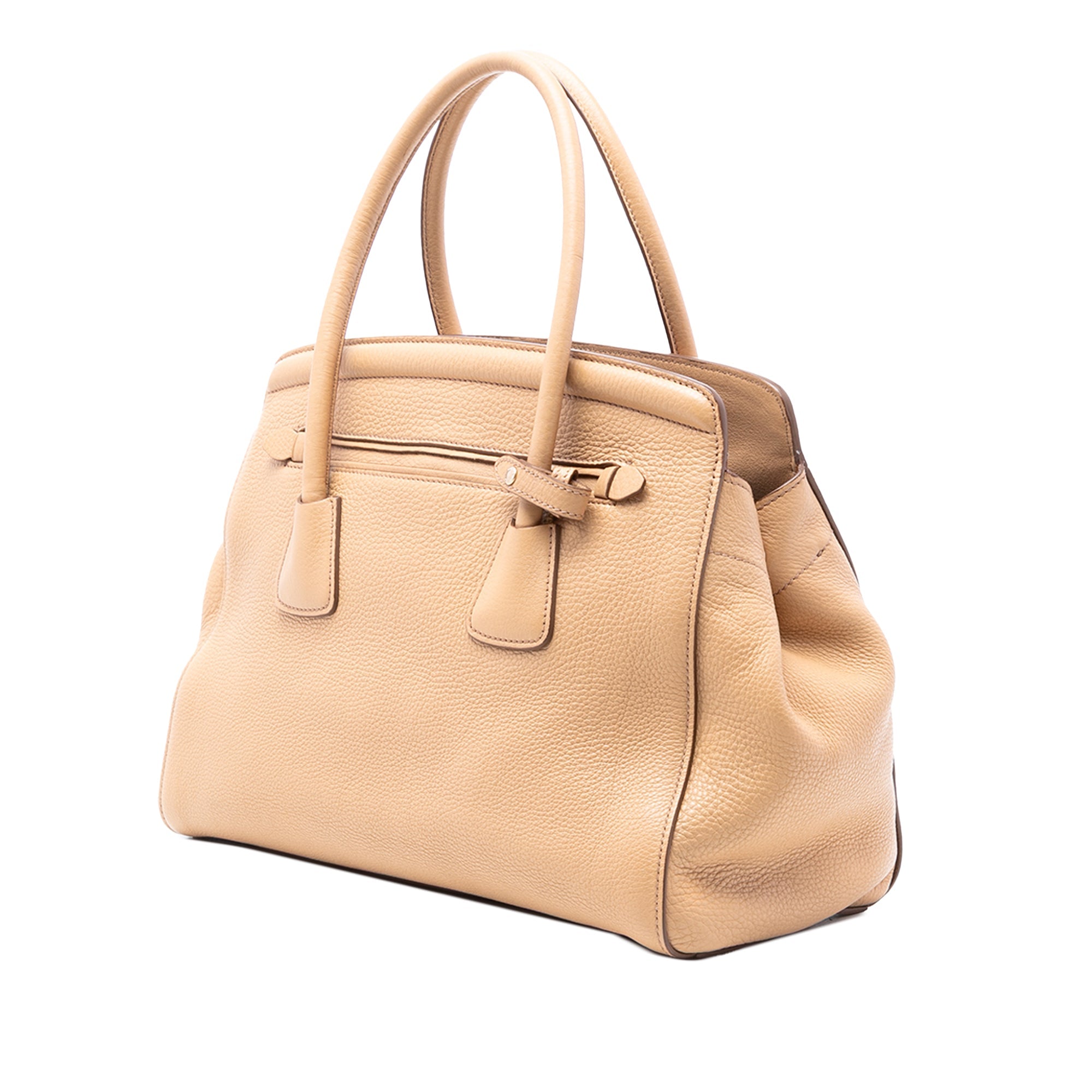 Vitello Daino Cuir Frame Convertible Tote