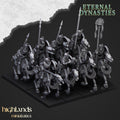 Ancient Skeletal Cavalry Bows/Spears, Highlands Miniatures