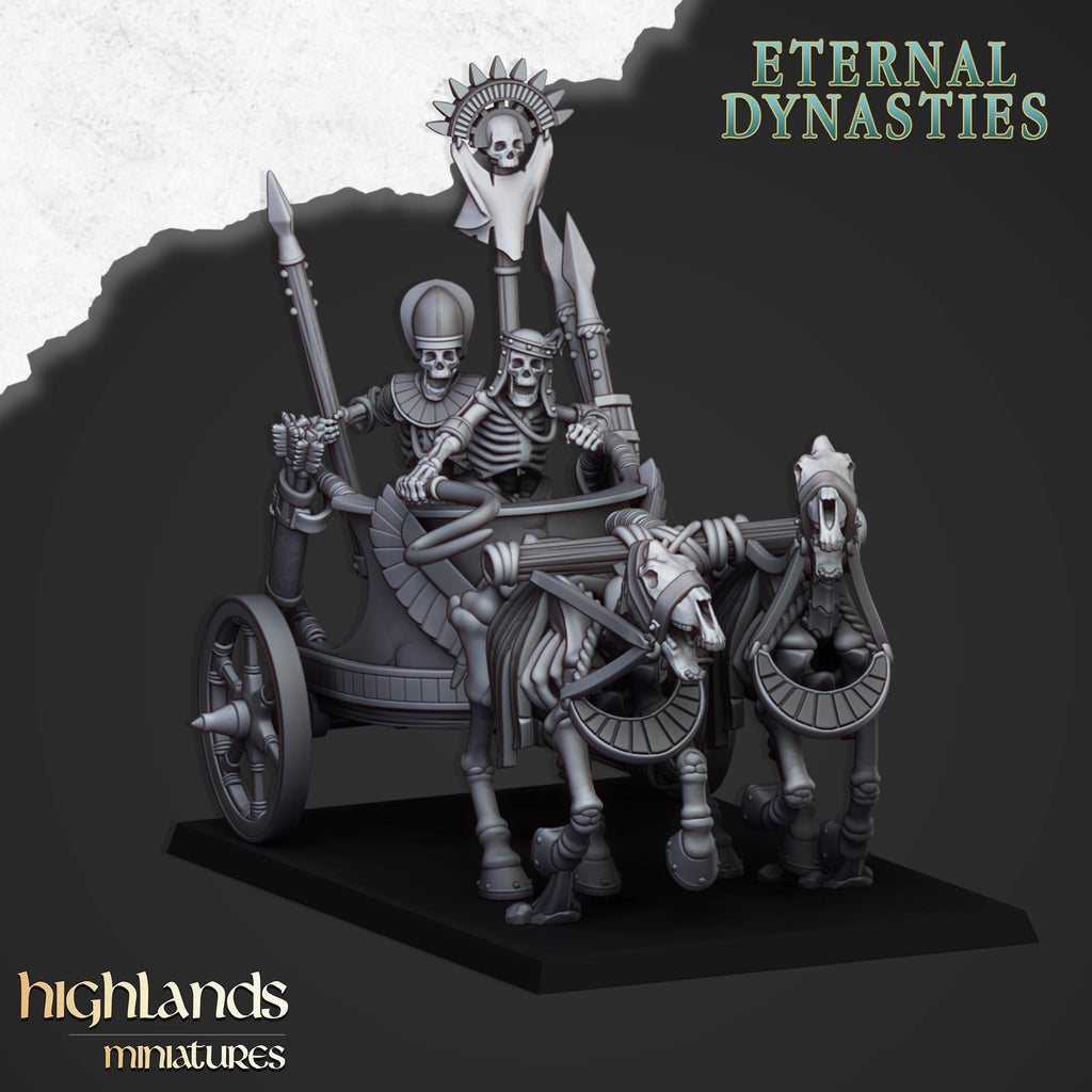 Ancient Skeketal Chariots, Highlands Miniatures