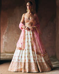 Feha Ivory Raw Silk Lehenga Set By KYNAH, Luxury Indian Fashion & Bridal Wear