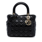 Medium Lambskin Cannage Lady Dior