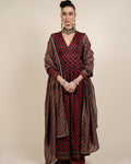Ruby Red Tunic Set By KYNAH, Luxury Indian Fashion & Bridal Wear