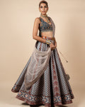 Blush Nugrey Skirt Set By KYNAH, Luxury Indian Fashion & Bridal Wear