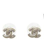 CC Plated Brass Strass Push Back Earrings