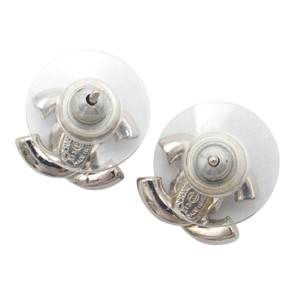 CC Plated Brass Strass Push Back Earrings