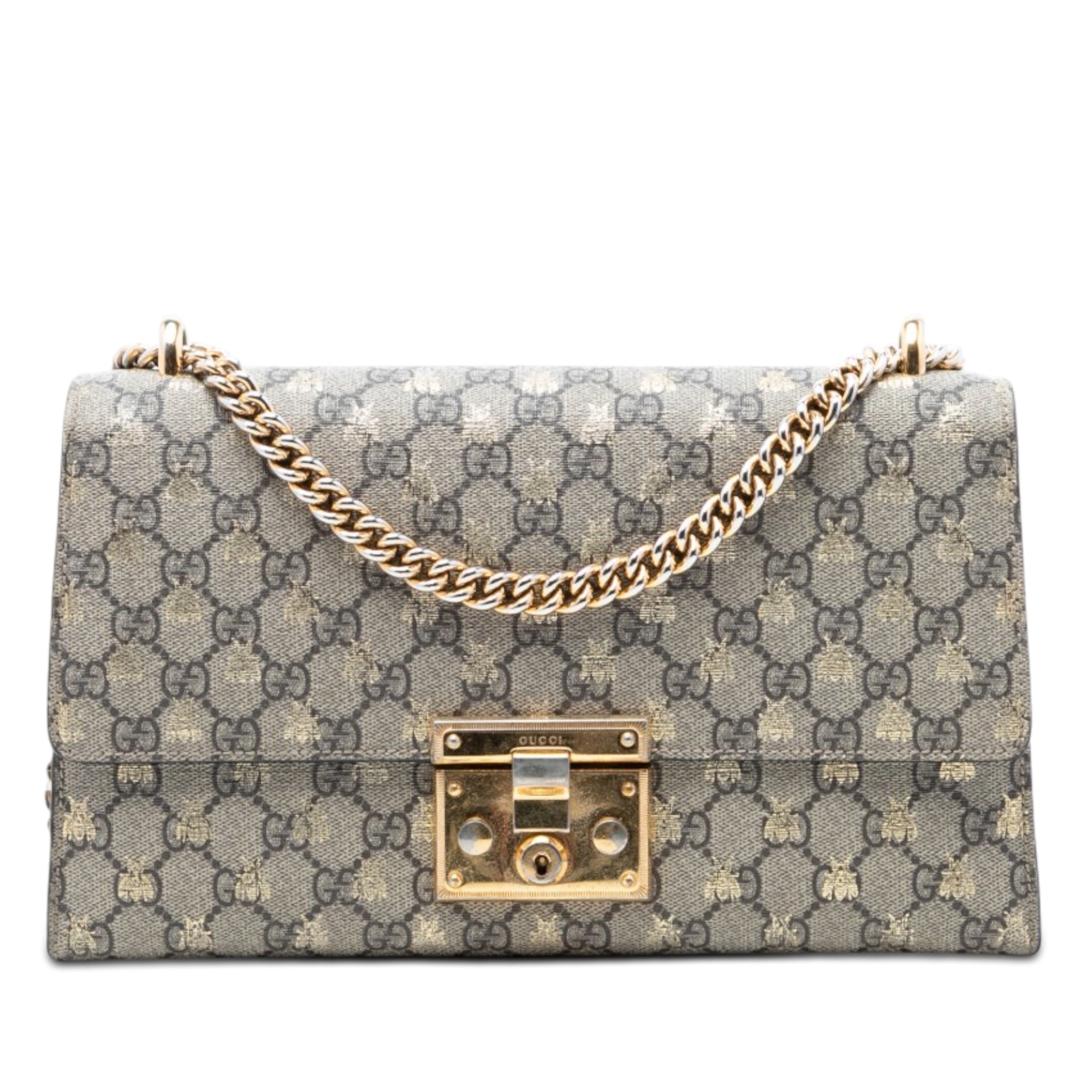 Medium GG Supreme Bee Padlock Shoulder Bag