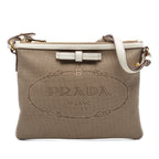 Canvas Canapa Logo Bow Crossbody
