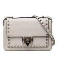 Leather Rockstud Flip Lock Crossbody