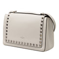 Leather Rockstud Flip Lock Crossbody