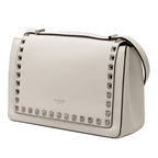 Leather Rockstud Flip Lock Crossbody