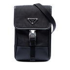 Saffiano Trimmed Re Nylon Phone Case