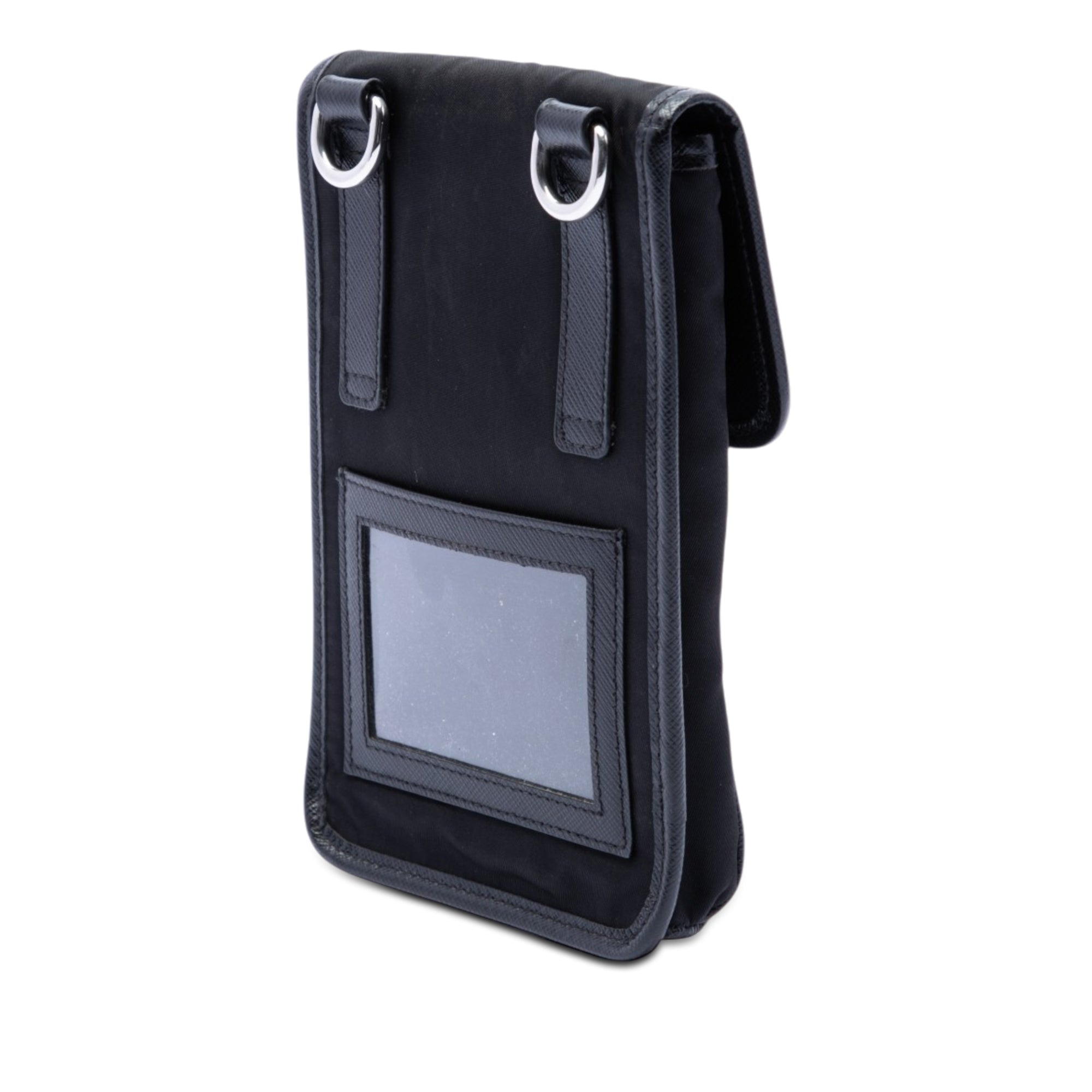 Saffiano Trimmed Re Nylon Phone Case