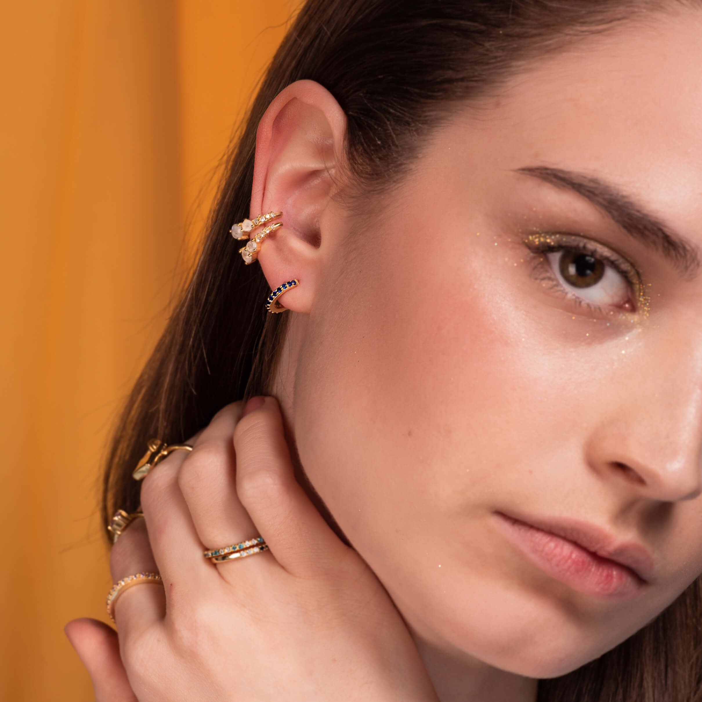Aros Eclectic Shine Small Azul