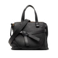 Small Leather Gate Top Handle Bag