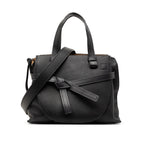 Small Leather Gate Top Handle Bag