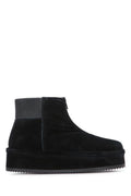 Phoebe Philo Platform Suede Boot — Black