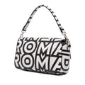 Marc Jacobs Nappa Vitello King Logo Print Baguette Satchel