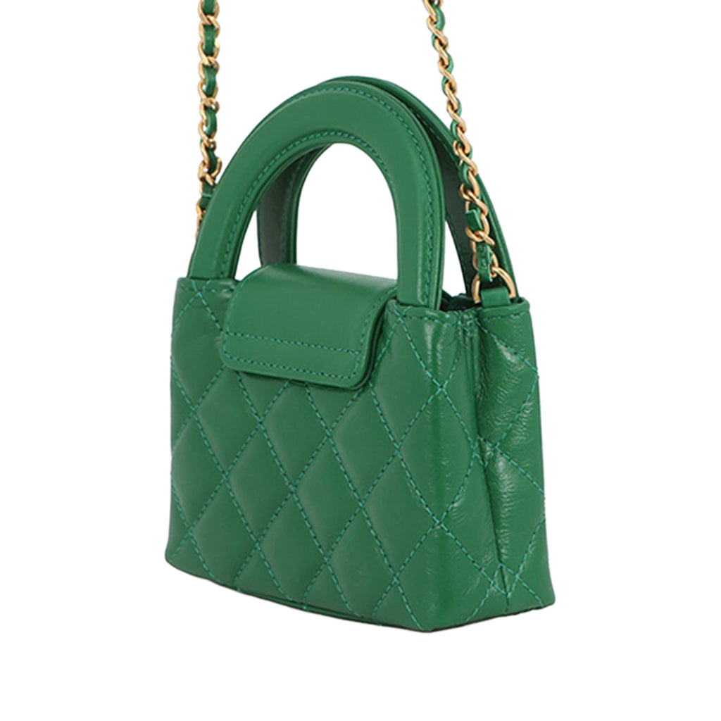 Nano Aged Calfskin Kelly Shopper Bag